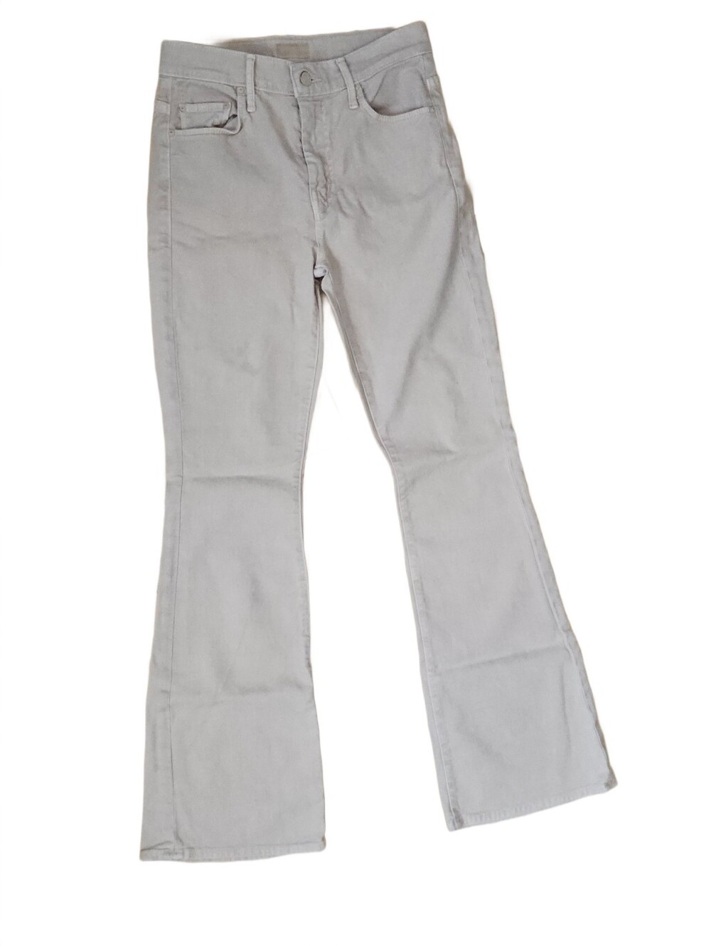 MOTHER The Weekender Jeans Women’s 26 Beige Bootcut Flare Stretch Denim USA